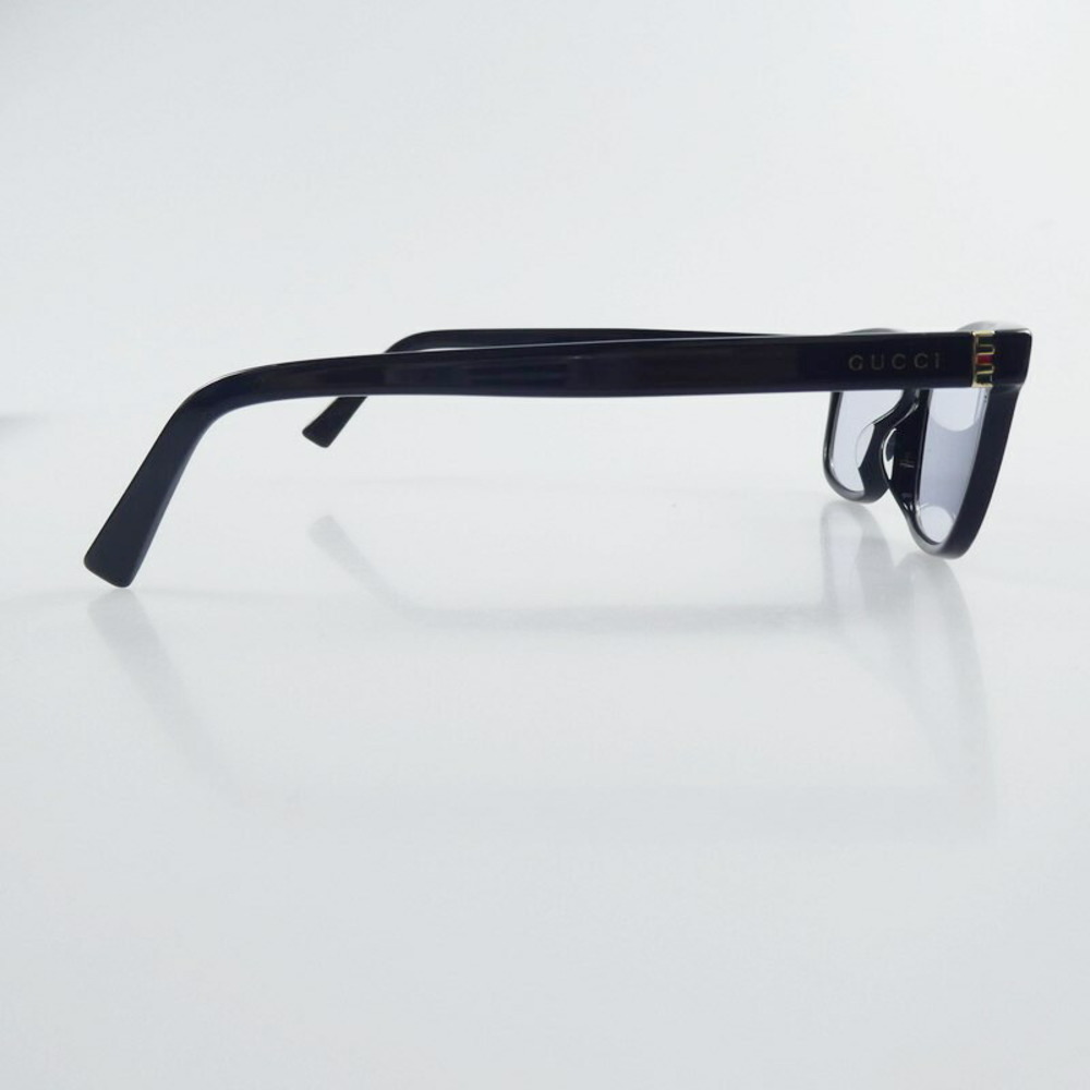 Gucci Rectangular Transparent Sunglasses Black - image 4